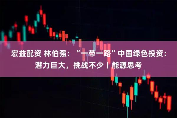 宏益配资 林伯强：“一带一路”中国绿色投资：潜力巨大，挑战不少丨能源思考
