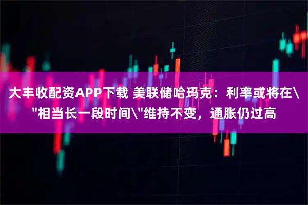 大丰收配资APP下载 美联储哈玛克：利率或将在＂相当长一段时间＂维持不变，通胀仍过高